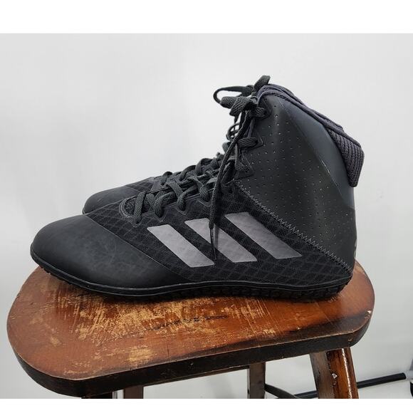 New NWOB Adidas Mat Wizard 4 Wrestling Shoes‎ Size 9 Black